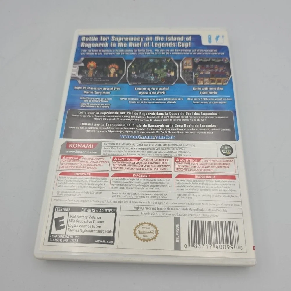 Yu-Gi-Oh 5D's Duel Transer For The Nintendo Wii - CIB No Cards Tested